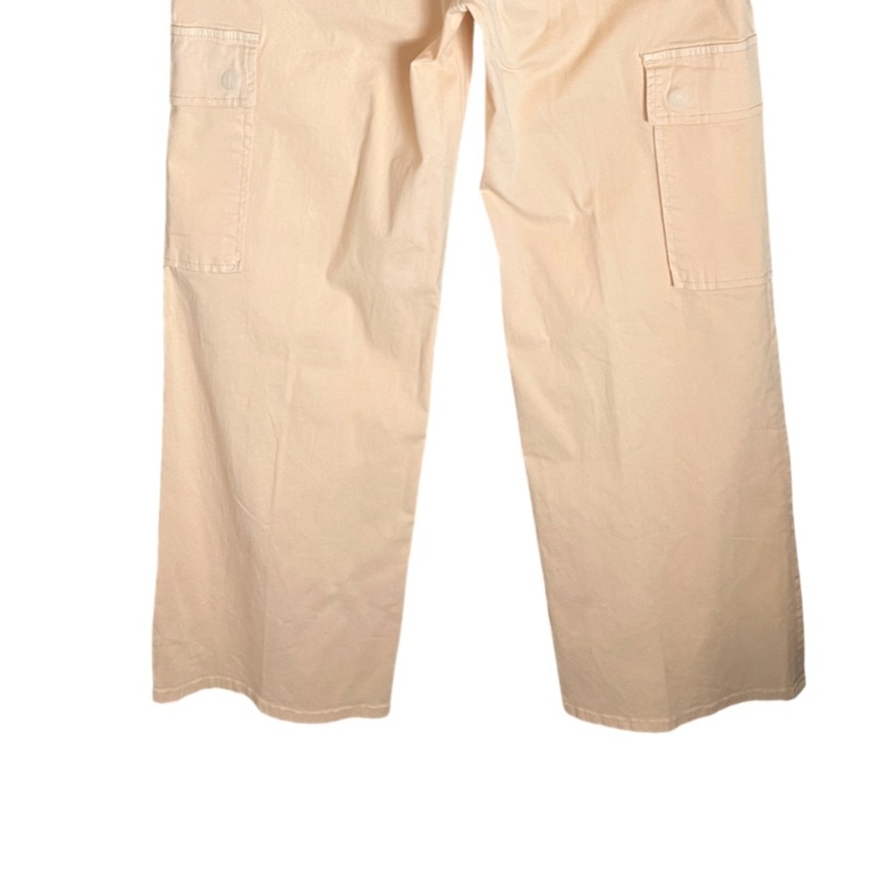 New Hudson Rosalie High Rise Wide Leg Cargo Ankle Pant 28 Bleached Sand - Picture 8 of 13